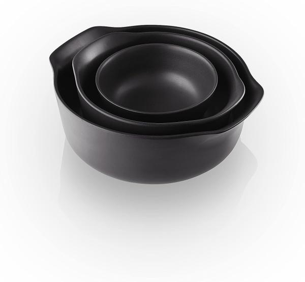 Eva Solo Nordic kitchen Schale, Schälchen, Salatschale, Dessertschale, Feinsteinzeug, Schwarz, Ø 13. 5 cm, 400 ml, 502791