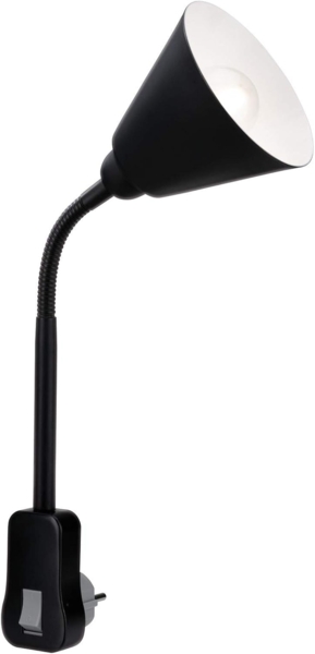 Paulmann No. 95427 Steckerleuchte Junus Flexarm E14 schwarz mit Kippschalter Bild 7