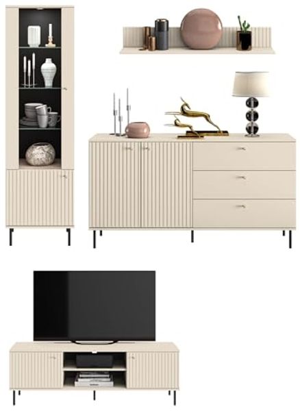 Wohnzimmer-Set Wohnwand SOPHIE 4-teilig