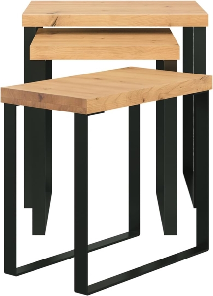Couchtisch Sydney 3er Set Wildeiche