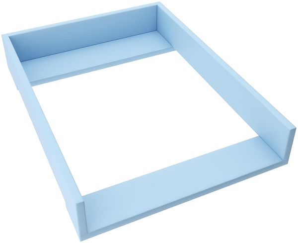 REGALIK Wickelaufsatz für Hemnes 500 IKEA 72x50 cm - Abnehmbar Wickeltischaufsatz für Kommode in Blau - Abgeschlossen mit ABS Material 1mm