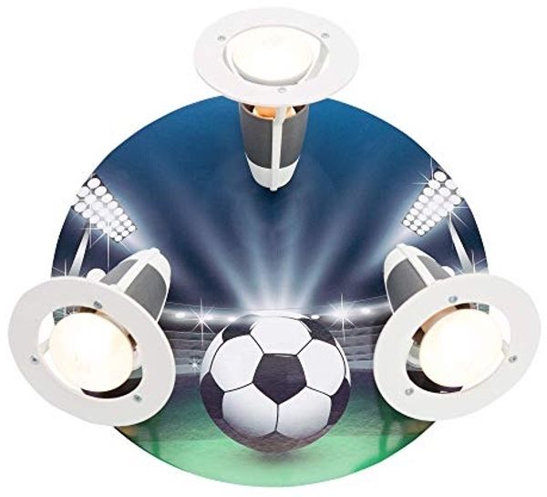 Elobra No. 130391 Deckenleuchte Rondell Fußball-Arena 3-flammig, Grün