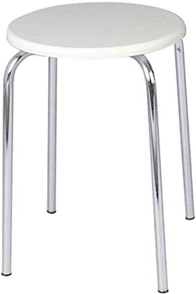 Wenko Badhocker Exclusiv weiß-chrom