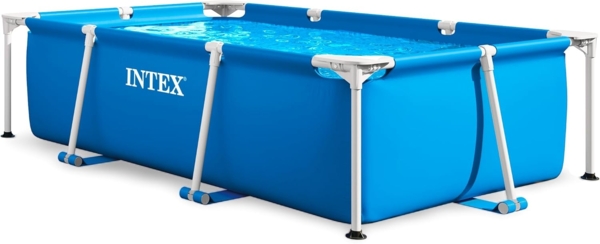 Intex 'Frame Swimming Pool Set Serie Family I', blau, 220 x 150 x 60 cm, rechteckig