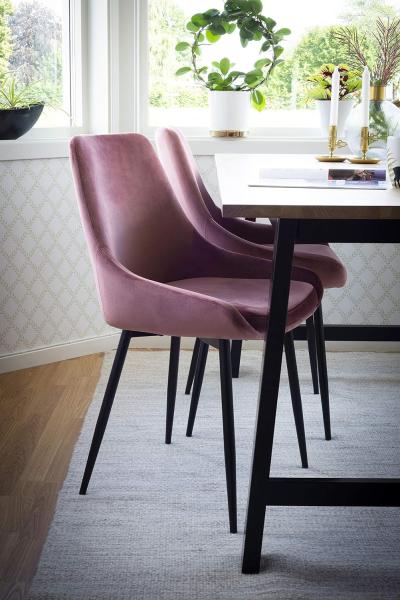 2er Set Tenzo Esszimmerstuhl rosa