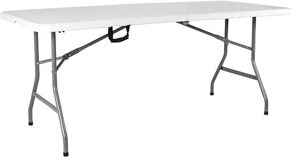 Home Vida Campingtisch Klapptisch Picknicktisch ca. 152 Meter Silber von