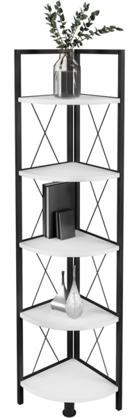 VCM Standregal Insasi 919832 Weiß H. 160 x B. 34 x T. 34 cm
