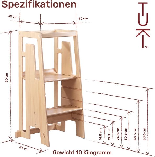 Tuki Lernturm (Entdeckerturm) ab ca. 12 Monaten Black Bild 9