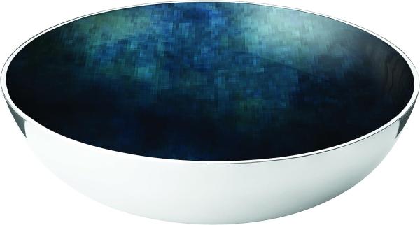 Stelton Stockholm Schale L Horizon, Dekoschale, Aluminium, Emaille, Blau, Ø 40 cm, 451-13