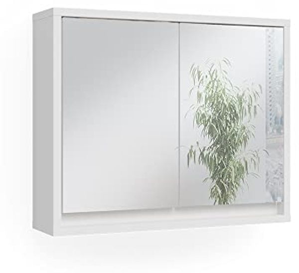Badspiegelschrank Mila Weiß 55 x 45 cm Vicco