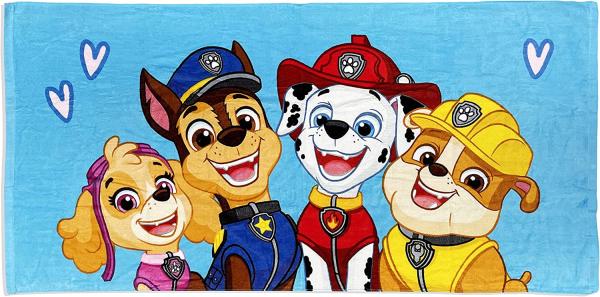 Paw Patrol Duschtuch Badetuch Strandtuch blau 70x140 cm