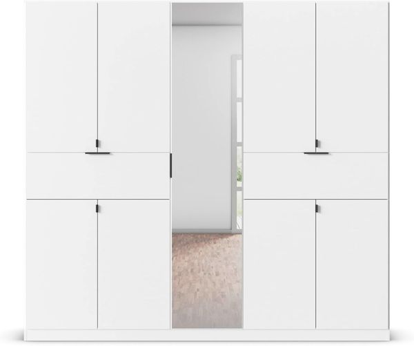 rauch Drehtürenschrank Kleiderschrank Schrank Garderobe Wäscheschrank TICAO (Schubladen in der Höhe variabel positionierbar) mit 2 geräumigen Schubladen, viel Stauraum MADE IN GERMANY Bild 10