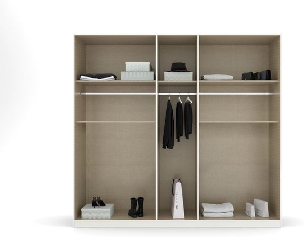 rauch Drehtürenschrank Kleiderschrank Schrank Garderobe Wäscheschrank TICAO (Schubladen in der Höhe variabel positionierbar) mit 2 geräumigen Schubladen, viel Stauraum MADE IN GERMANY Bild 6