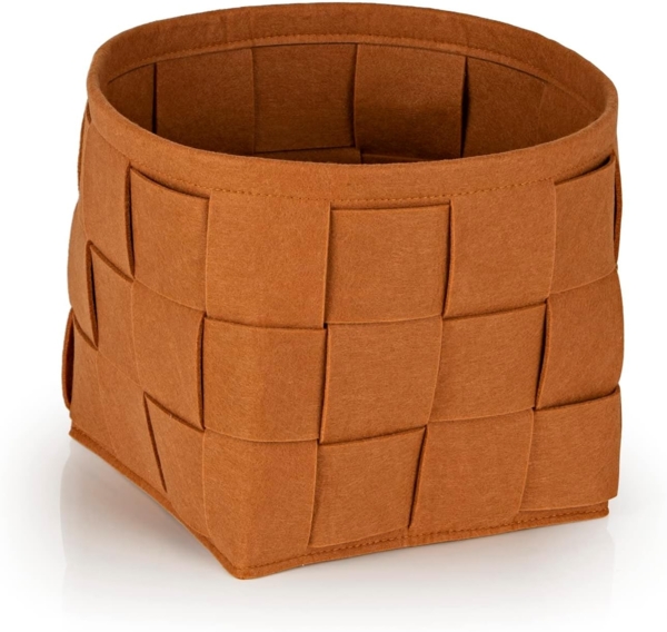 N8WERK Aufbewahrungskorb Filz Aufbewahrungsbox in S, M und L, S: 24x24cm, M: 32x32cm, L: 40x40cm
