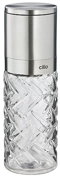 Pfeffermühle Gewürzmühle Salzmühle Cilio CRISTALLO Edelstahl 613544