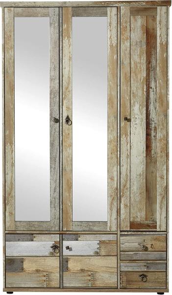 Garderobenschrank BONANZA Driftwood vintage shabby