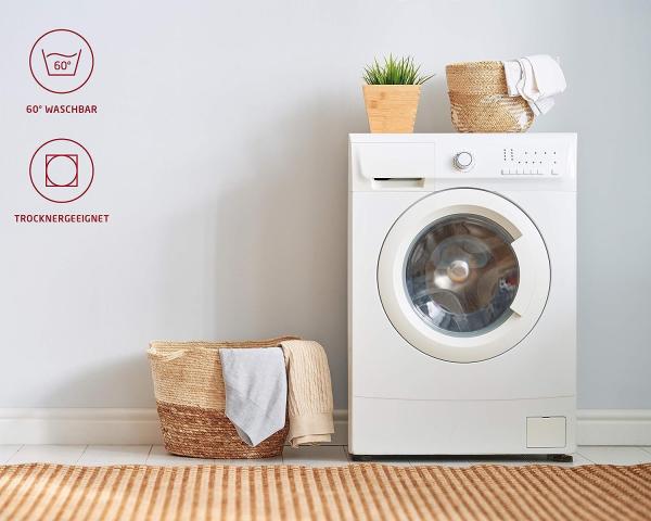 fleuresse Satin Bettwäsche Colours 135x200 cm + 80x80 cm Anthrazit Bild 5