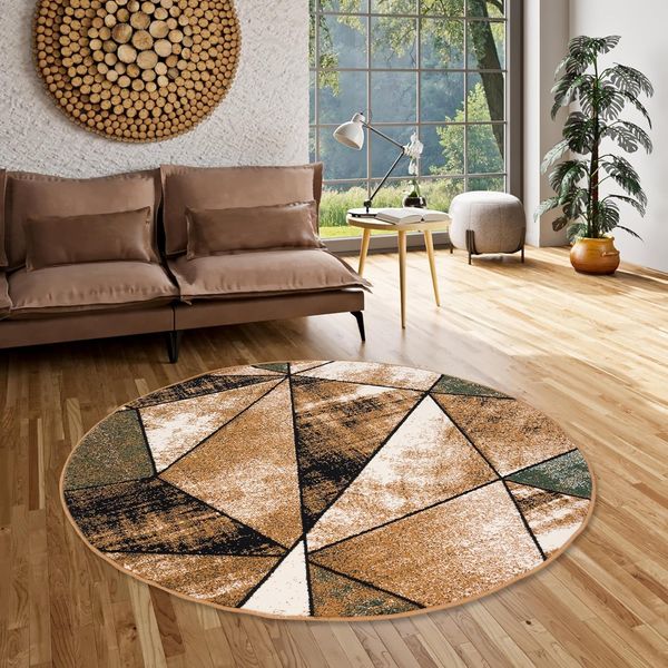 Pergamon Designteppich Designer Teppich Brilliant Magic Rund, Rund, Höhe: 6 mm