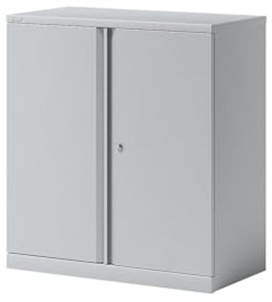Flügeltürenschrank Essentials, mit 1 Fachboden für 2 Ordnerhöhen, Farbe lichtgrau