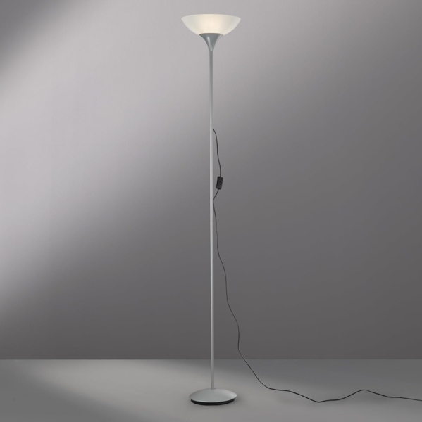 Reality Leuchten R4302-87 Fluter, 1x E27, titanfarben, Schirm in weiß Bild 2