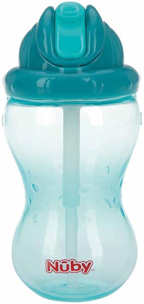 Nuby Flip-It Trinkbecher - 360 ml - Aqua Grün