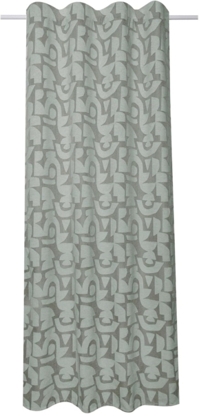 Sehlbach Fertigschal mit Gardinenband Chenille 135 x 245 cm grün