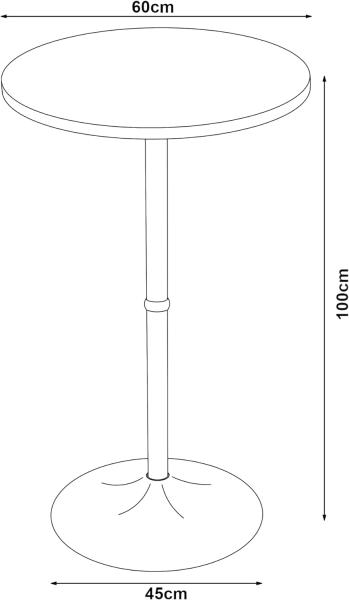 Bartisch Vantaa 100x60 cm Walnuss [en. casa] Bild 2