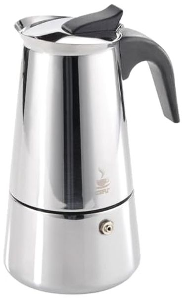Gefu Emilio NA 4 Espressotassen 4 TZ Druckkaffeemaschine aus Stahl