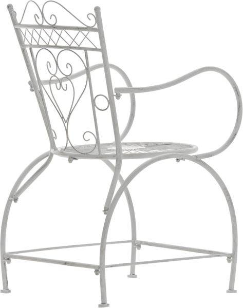 CLP Stuhl Sheela mit geschwungenen Armlehnen,antik weiß