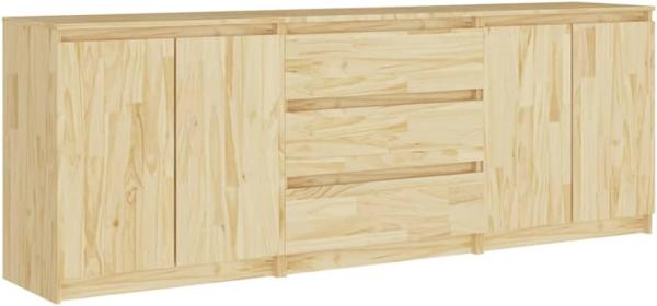 Beistellschrank 180 x 36 x 65 cm Massivholz Kiefer