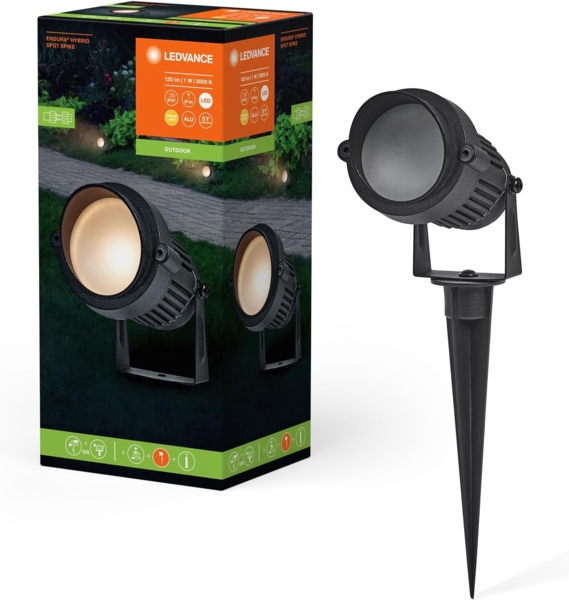 LEDVANCE Endura Hybrid Spot Spike 1W Schwarz
