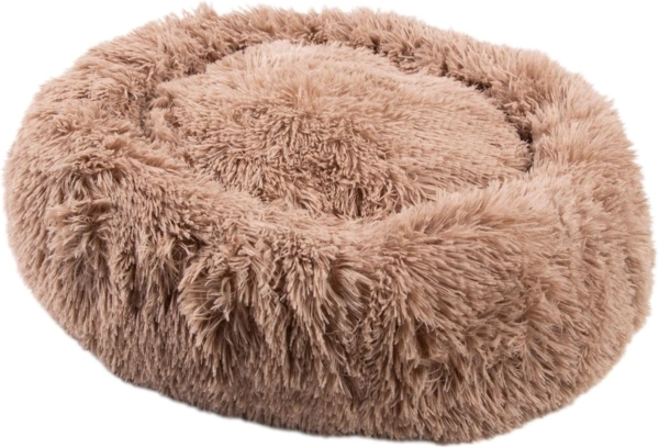 MEDISAFETY Hundebett MILOU Haustierkissen 50-80cm in hellgrau dunkelgrau beige braun 50 cm - Braun