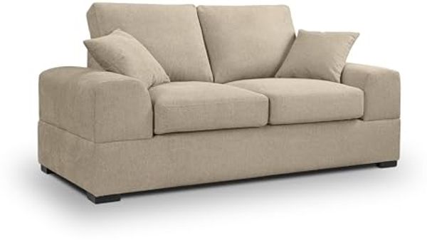 Ecksofa (B/H/T: 182x90x93 cm) in Beige