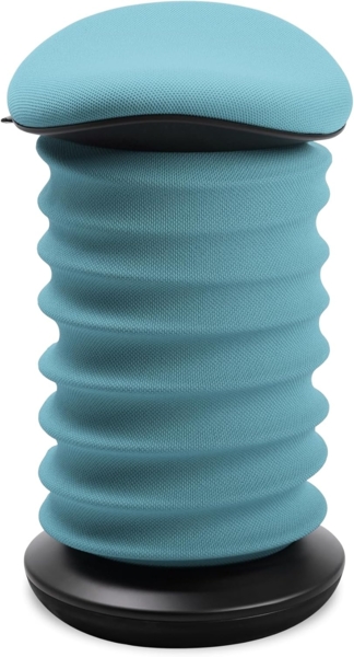TOPSTAR Sitness 4D AGR-Zertifiziert Dynamischer Sitzhocker schwarz türkis - ergonomischer Bürohocker - höhenverstellbar - stärkt den Rücken - entlastet die Bandscheiben Bild 2