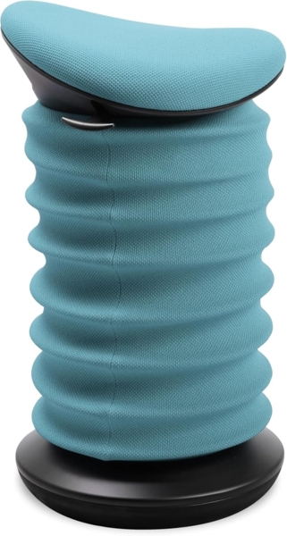 TOPSTAR Sitness 4D AGR-Zertifiziert Dynamischer Sitzhocker schwarz türkis - ergonomischer Bürohocker - höhenverstellbar - stärkt den Rücken - entlastet die Bandscheiben Bild 3