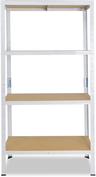 shelfplaza HOME 155x50x30 cm Schwerlastregal in weiß mit 4 Böden und 175 kg Traglast pro Boden Bild 6