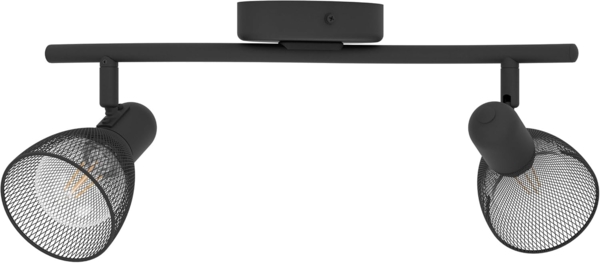 Eglo 98622 Spotleuchte CAROVIGNO Stahl schwarz E14 2X40W L:36,5cm B:15cm dimmbar
