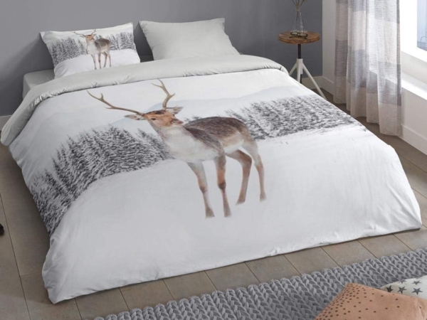 good morning Flanell Bettwäsche 2 teilig Bettbezug 135x200 cm Kopfkissenbezug 80x80 cm Paola 2330.00.08 White Bild 2