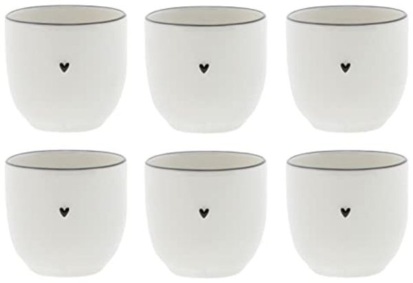 Bastion Collections Tasse Schwarzes Herz, Spülmaschinengeeignet