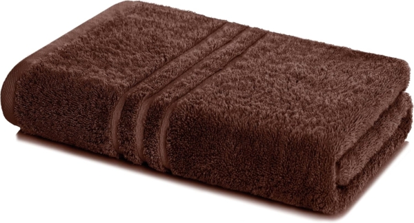 Lavea Saunatuch 80x200 cm, Frottierserie Elena, Kaffeebraun