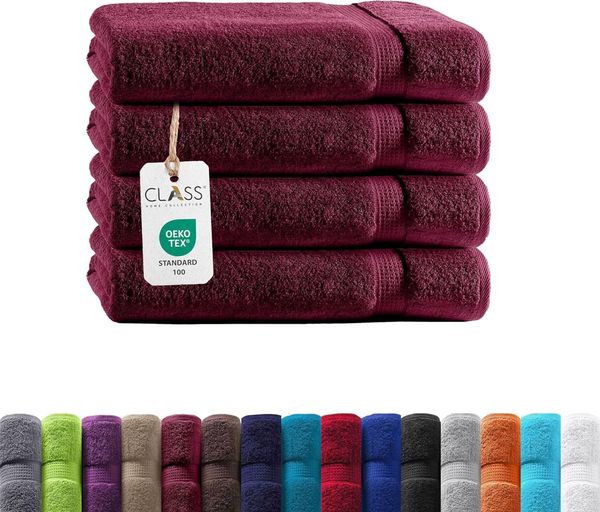 TRENDBUY24 Handtuch Set Handtücher Duschtücher Gästetücher Baumwolle Frottee Premium 4er Set, 100% Baumwolle (4-St), Duschtuch