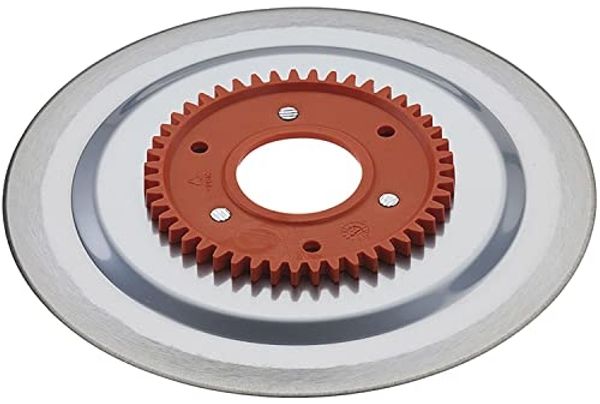 ritter Ersatzmesser 554.185 glatt Schinken-/ Aufschnittmesser mit orangem Zahnrad passend zu Contura3, Sono5, Solida2,4,5