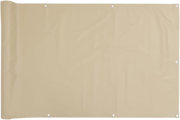 vidaXL Balkon-Sichtschutz Beige 120x600 cm Oxford-Gewebe 134947