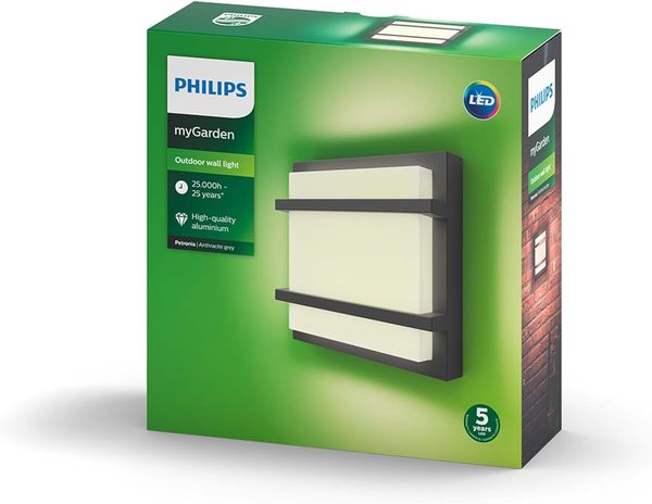 Philips Petronia wall lantern anthracite 1x12W