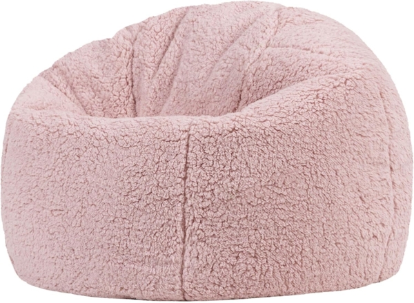 icon Sitzsack Kinder aus Fleece Flauschig „Natalia“, 80x45cm, Made in Germany, für Kinderzimmer