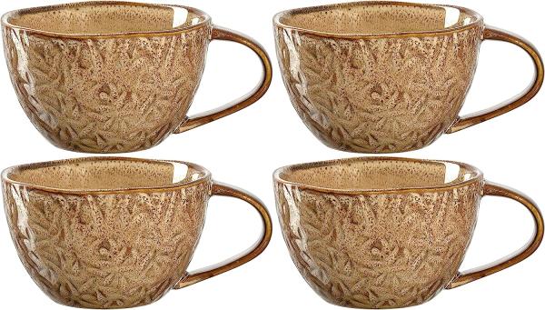 Leonardo MATERA Keramiktasse 290 ml beige 4er Set