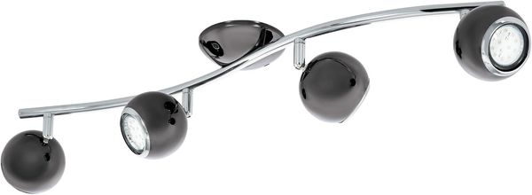 Eglo 31008 Spot LED BIMEDA Stahl nickel-nero, chrom GU10-LED max. 4X2,8W L:64cm 3000K