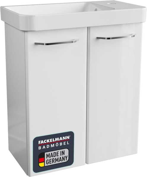 Fackelmann MILANO Gäste-WC Set 55 cm, Weiß, 2-teilig