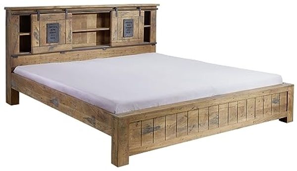 Bett Mango 200x200x105 natur lackiert RAILWAY #143