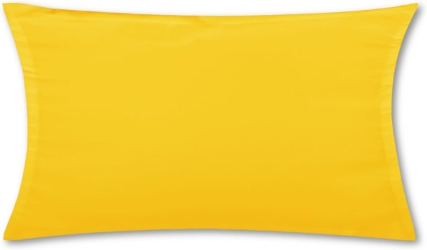 Kissenhülle Dekokissen Kissenbezug Microfaser - viele Größen und Farben Gelb 40 x 80 cm